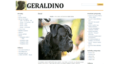 Desktop Screenshot of geraldino.cz